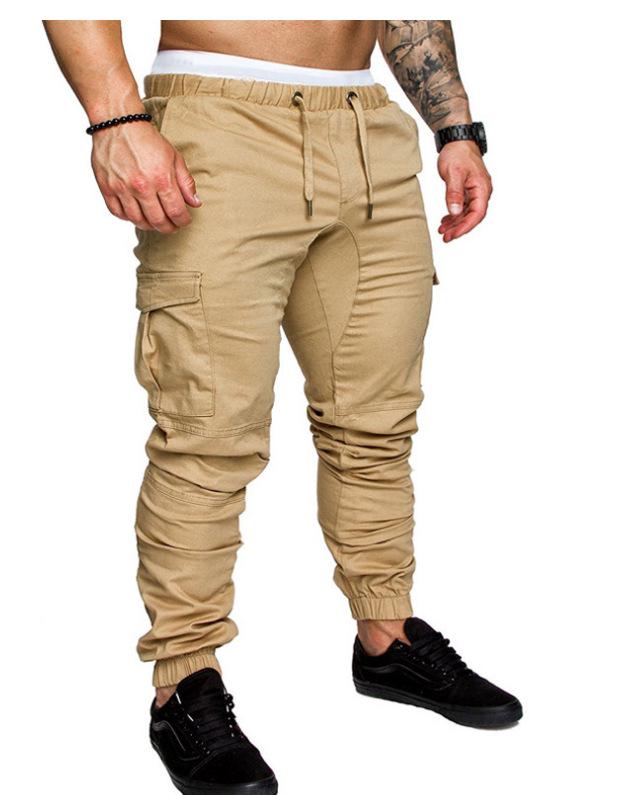 Men's 6-Color Casual Multi-Pocket Joggers Plus Size