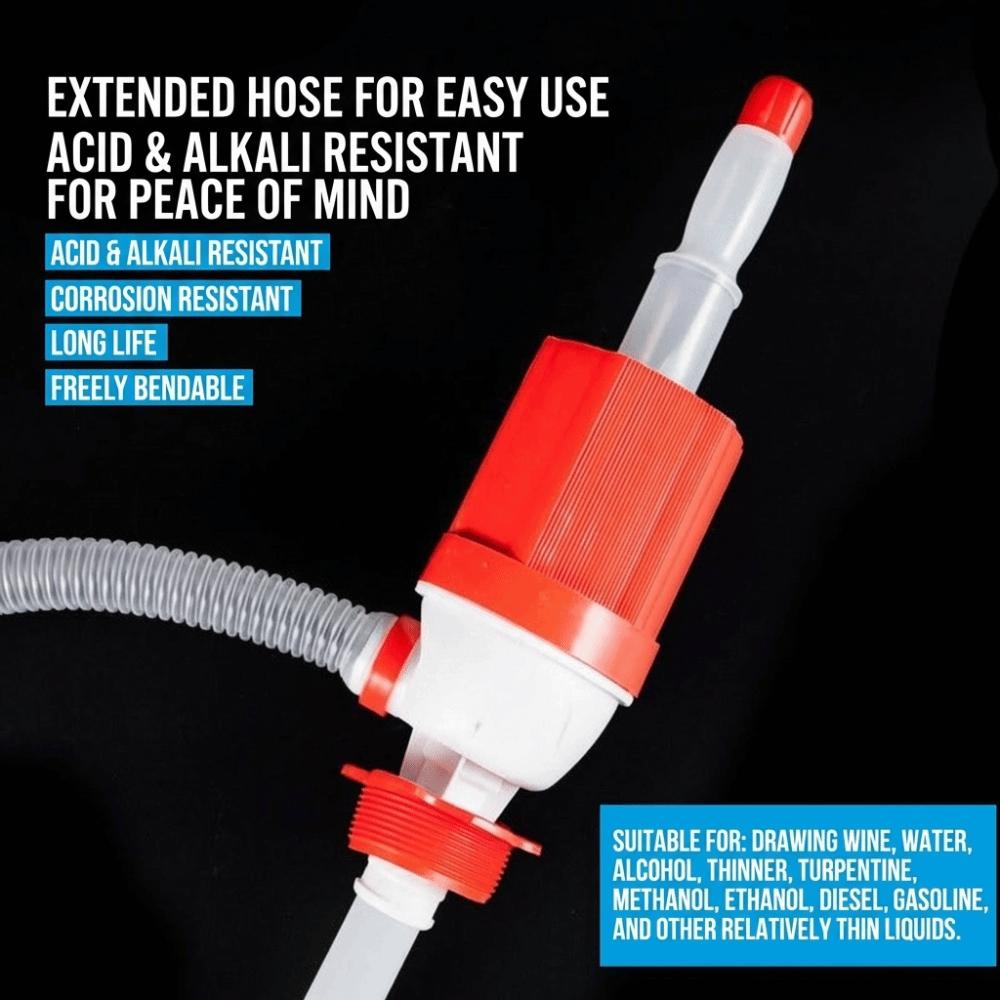 

200L Oil Drum Manual Oil Pump Plastic Liquid Extractor Hand Siphon Hand Pump Industrial Use 2