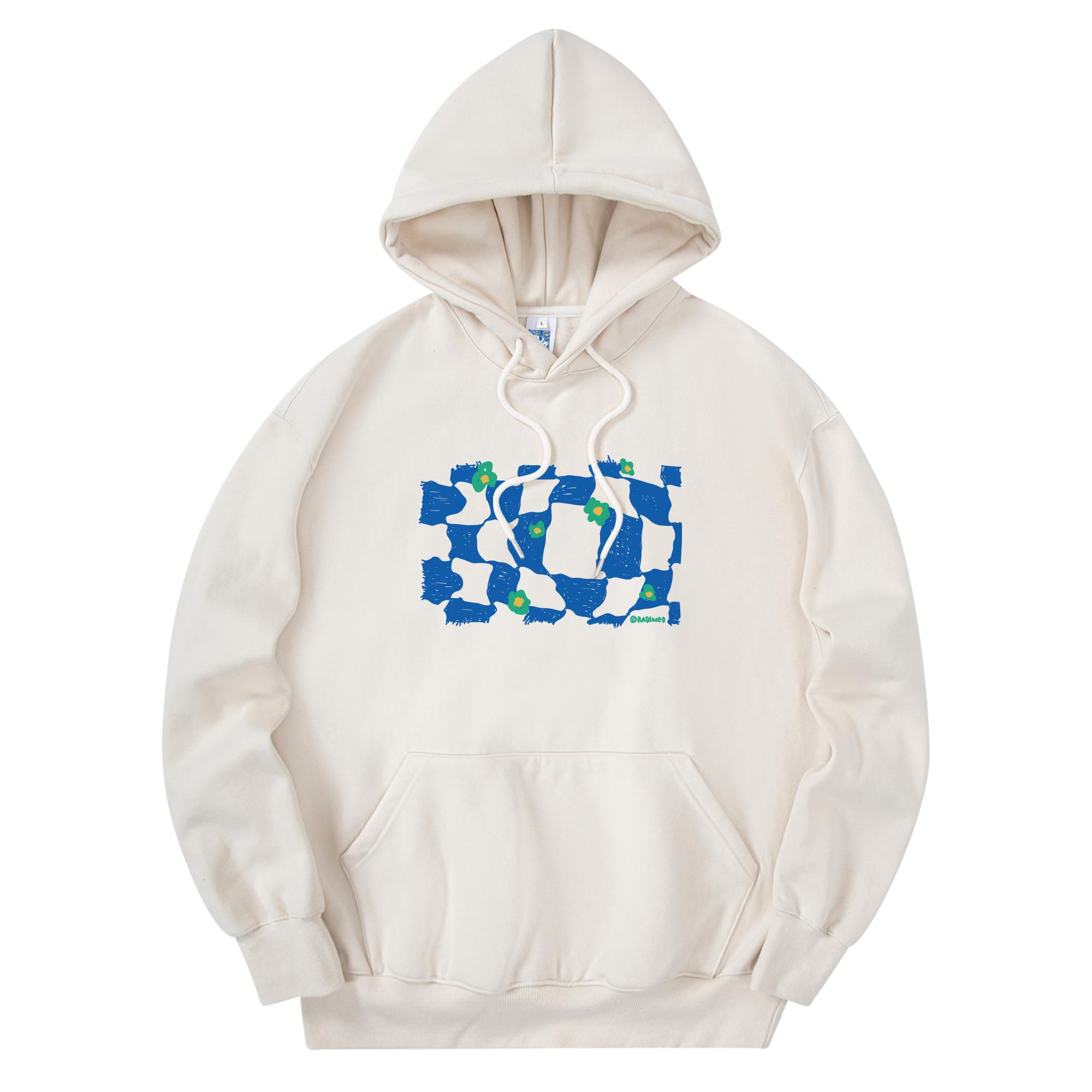 Radineo Check Flower Hood Cream L