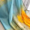 Print Scarf Spring Summer Oil Painting Summer Artificial Silk Scarf  Women's  Beach Towel Shawl