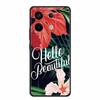 For Redmi Note 13 pro Case Pink Phone Case Fashion Silicone TPU Soft Back Cover Redmi Note 13 Pro Flower Capa 6.67" Cats Coque