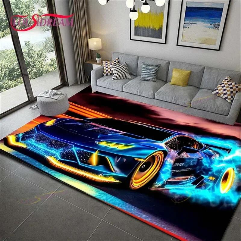 Game NFS Cars Printed Carpets Living Room Anti-Skid Area Rug Kids Bedroom Mats Yoga Mat Large Carpet Decor