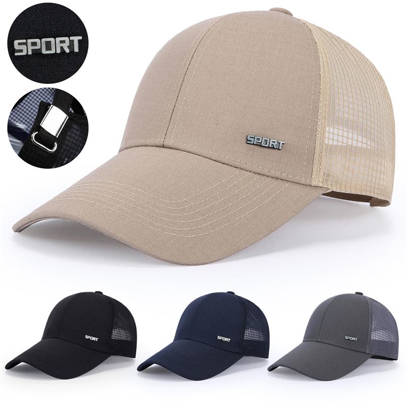 Men's Summer Breathable Mesh Baseball Cap Sunscreen Outdoor Sports Cap