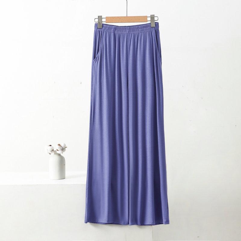 

Женские пижамные брюки с широкими штанинами и карманами из модального хлопка - Весенне-летние, повседневные, свободного кроя, больших размеров, подходят для улицы 8XL