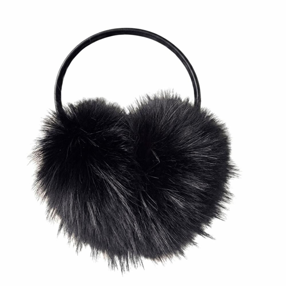Solid Color Winter Earmuffs Ear Cap Ear Mask Cute Faux Fur Plush Earmuffs  Men