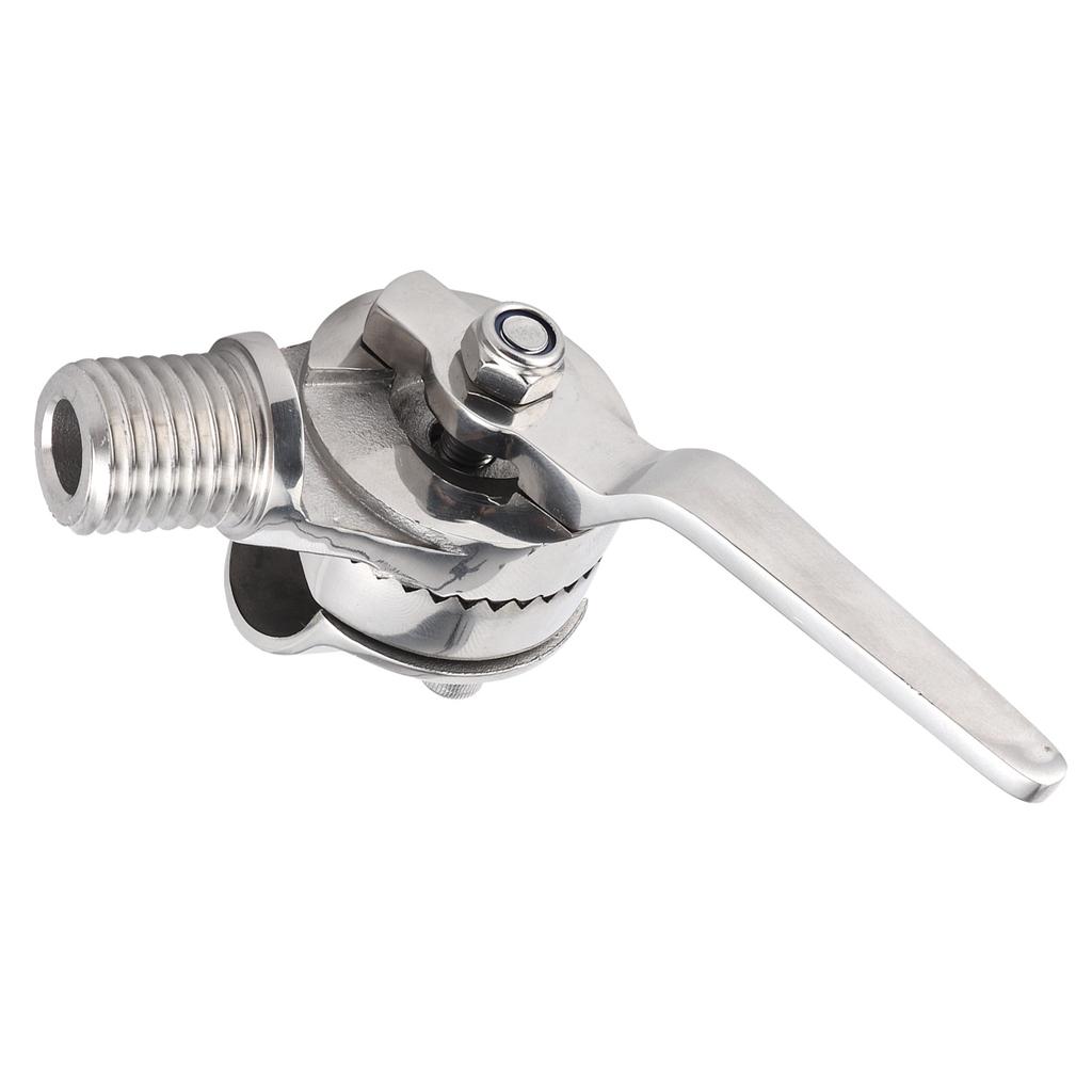 84mm 3.3in Marine VHF Antenna Mounts 316 Stainless Steel 306 degrees  Adjustable Ratchet Mounting Hardware