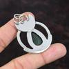 Afrikanischer Chrysokoll-Anhänger, wunderschöner Schmuck, 925er Sterlingsilber-Anhänger, echter Edelstein-Schmuck, handgefertigter Anhänger, Geschenk für Mama, dezenter Anhänger
