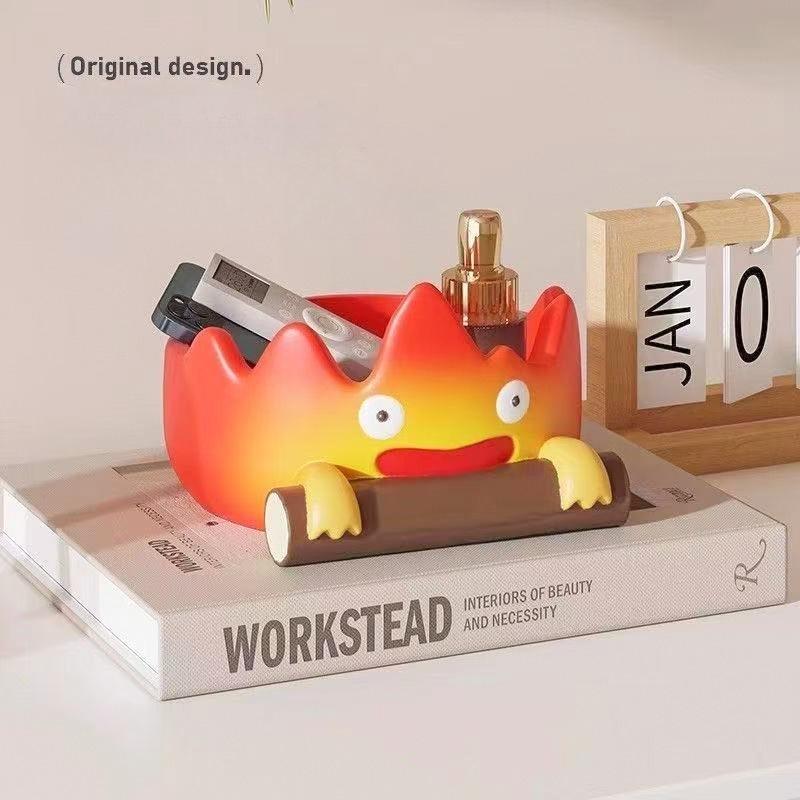 Firewood Ornaments for Moving Into A New Home Flame Shaped Celebration Entrance Hall Storage Key Storage Tray