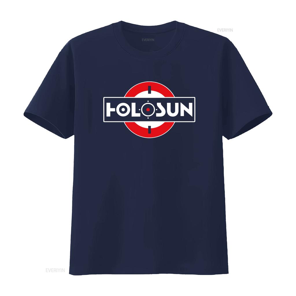 Holosun Optics Guns Firearms Mens Black T Shirt S 5XL Stylish Durable Vintage Washed Versatile Streetwear Stretched