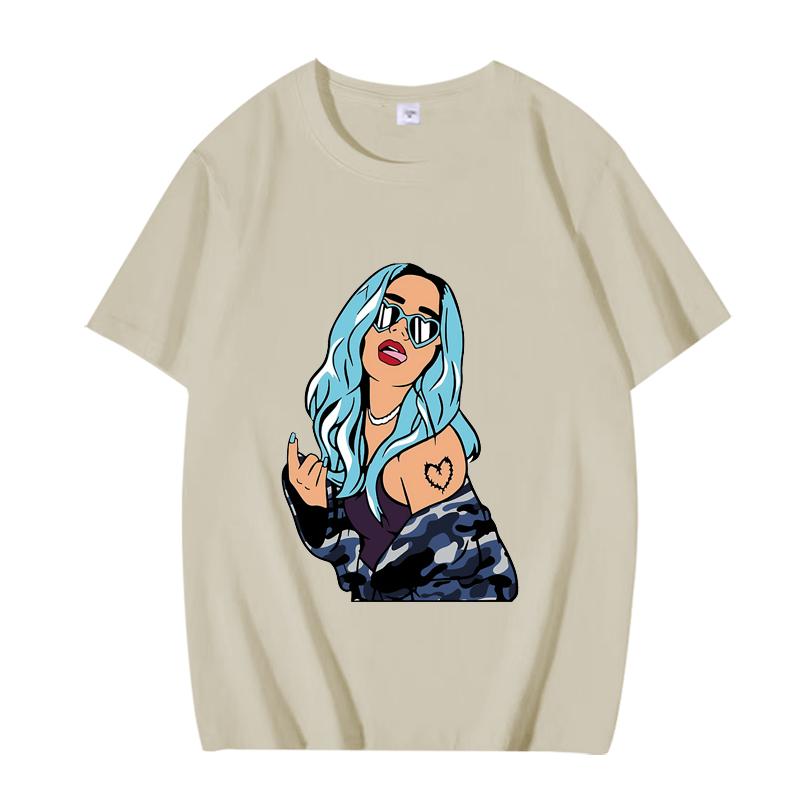 Karol G Essential Graphic T Shirts 2025 Men Women Oversized 100% Cotton Fashion Streetwear Short Sleeve Summer Print Unisex Tops