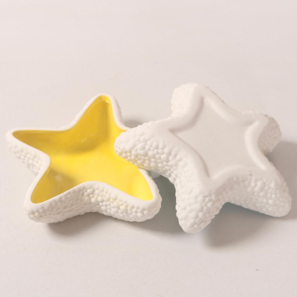 Ceramic Ring and Earring Organizers Coastal Ceramic Shell Jewelry Plate Ocean Inspired Conch Dish for Accessories