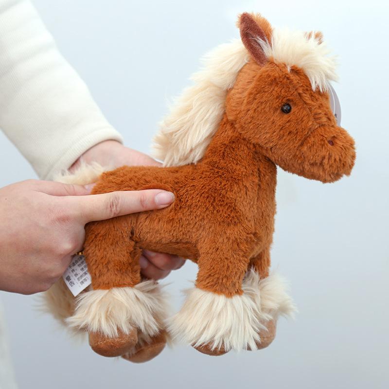 Real Life Horse Plush Doll High-Quality Stuffed Animal Super Realistic Pony Toy Classic Birthday Gift For Children