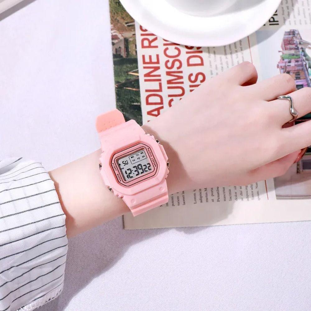 Waterproof Silicone Jelly Watches Fashion Digital Clock New Small Block Electronic Watch