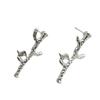 Leaf and Bird Punk Fashion Earrings - Versatile & Stylish