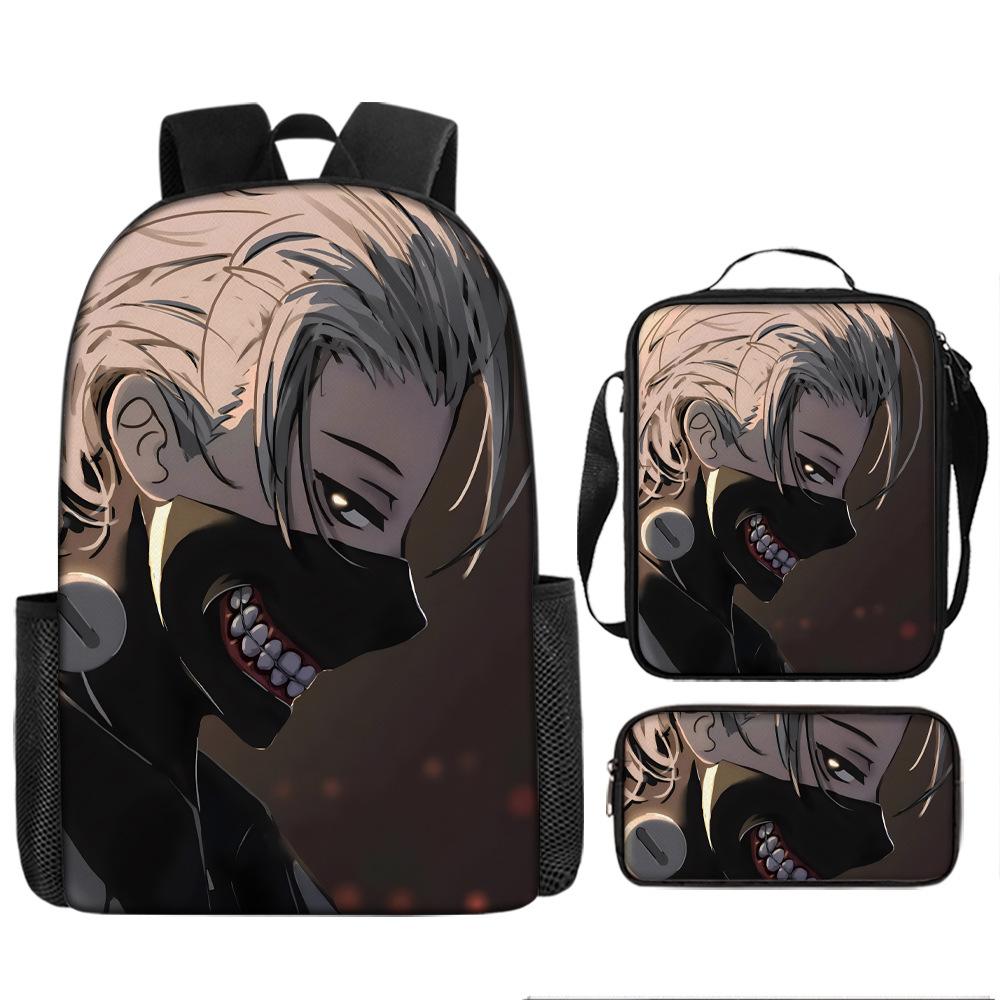 Anime Peripheral Backpack Tokyo Ghoul Food Backpack Kimuken School Bag Computer Bag Tokyo Ghoul Backpack