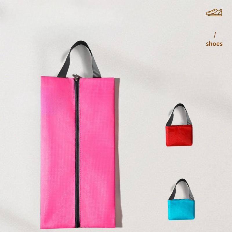 Portable Shoe Storage Bags Travel Shoe Cover Pouch Waterproof Pocket Unisex Zipper Organizer Bag Tote Bag Shoe Storage Pack