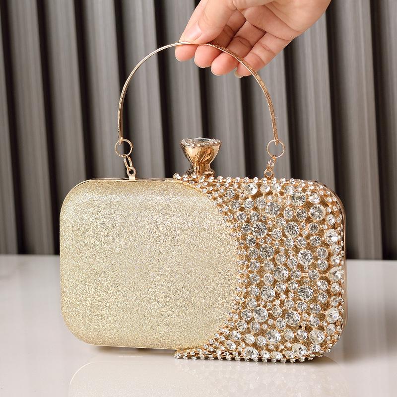 Rhinestone Women's Bags Luxury Designers Diamond Clutch Evening Wedding Clutch Shiny Crossbody Shoulder Purses for Women 2026