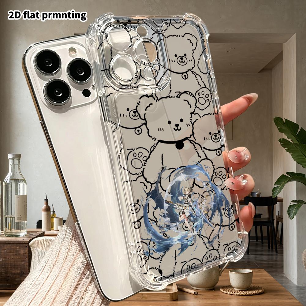 Phone Case: 2D flat suitable for iPhone 18 17 16 15 14 13 Pro, transparent four corner protective case, archer, Christmas and Halloween gifts