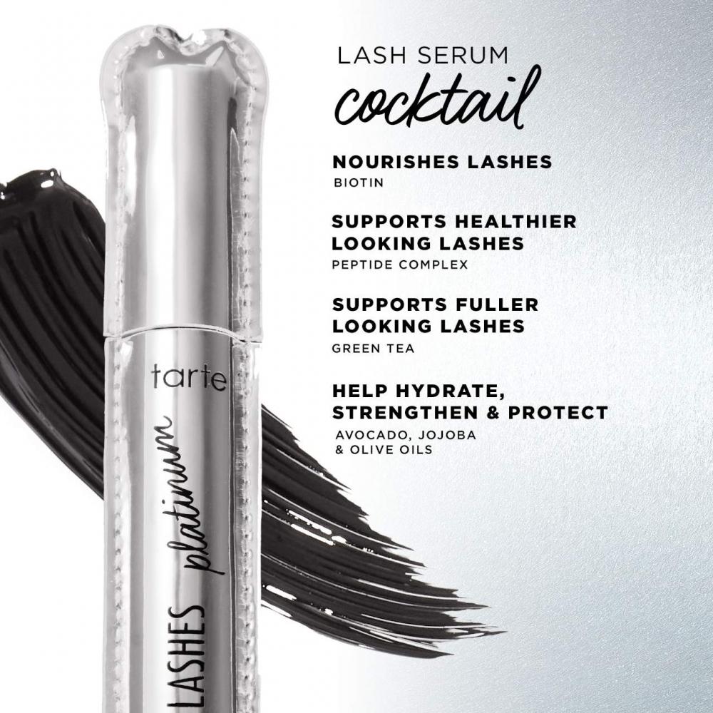 Tarte Lights  Camera  Lashes  4 In 1 volumizIng   conditionIng platInum Mascara 0.31 Oz   9 Ml Black