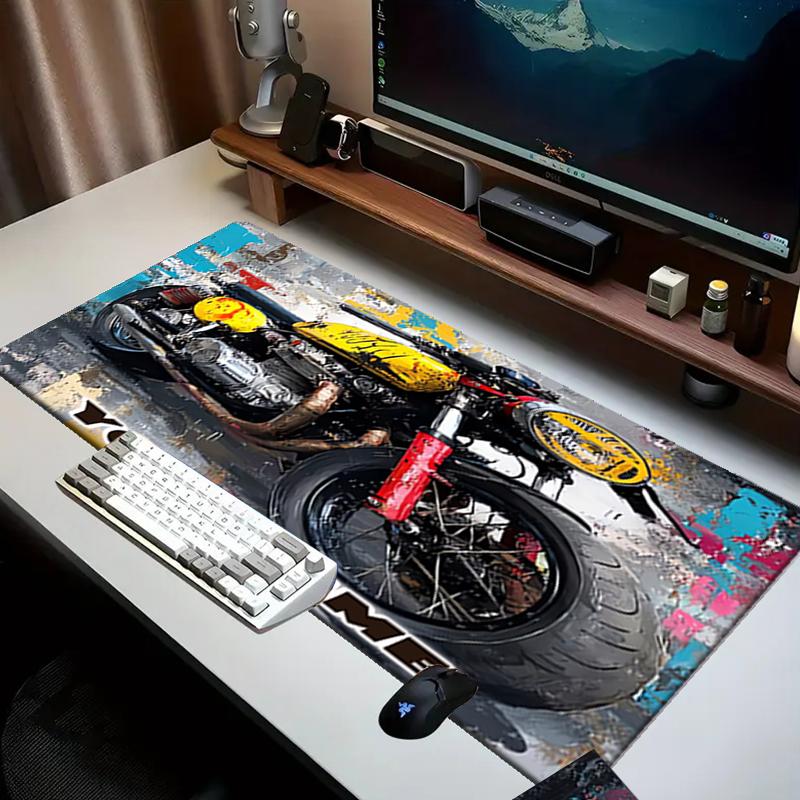 1PC Custom Name Custom Motorcycle Artwork Mouse pad, keyboard and mouse desk pad, for computer notebook Birthday Gift For Any Room Or Office