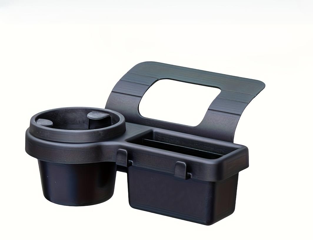 1 Multi-functional Car Door Rear Seat Organizer 4-in-1 ABS with 2 Hooks Phone Holder & Cup Holder Space-Saving Car Storage