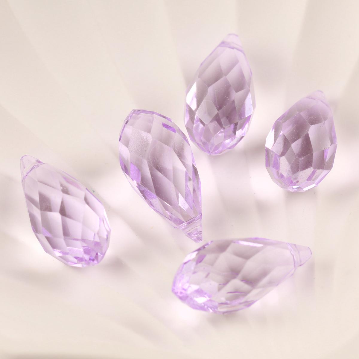 

10 шт. Хрустальные стеклянные бусины-капли с огранкой, россыпь, 12x25 мм, с отверстием, подвески-капли, ремесленные бусины для изготовления украшений своими руками, аксессуары 12X25mm-10pcs