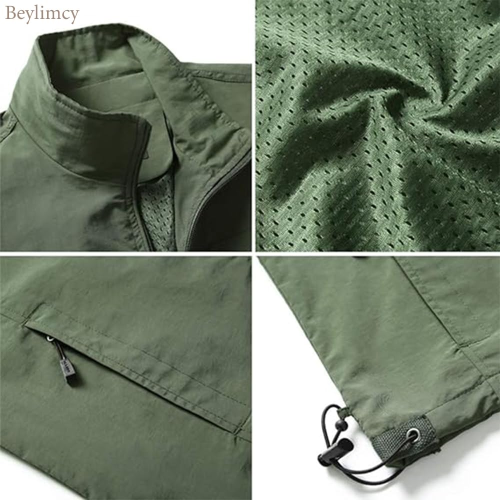 Beylimcy UV UV Protection Photographer Vest for Fishing and Multifunctional Mesh Bey97 Protection, Quick-Drying, Breathable, Photography, Vest,