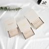 24/50/100Sets Custom Logo 9x9x2.5cm Jewelry Drawer Box 8x8cm Microfiber Strip Bags Can Debossed Logo For Earrings Rings Necklace