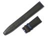 King Watch Parts Compatible with IWC Portugieser Embossed Crocodile Night Mm [Import Original] D-Buckle Strap, Leather, Blue, 22/18