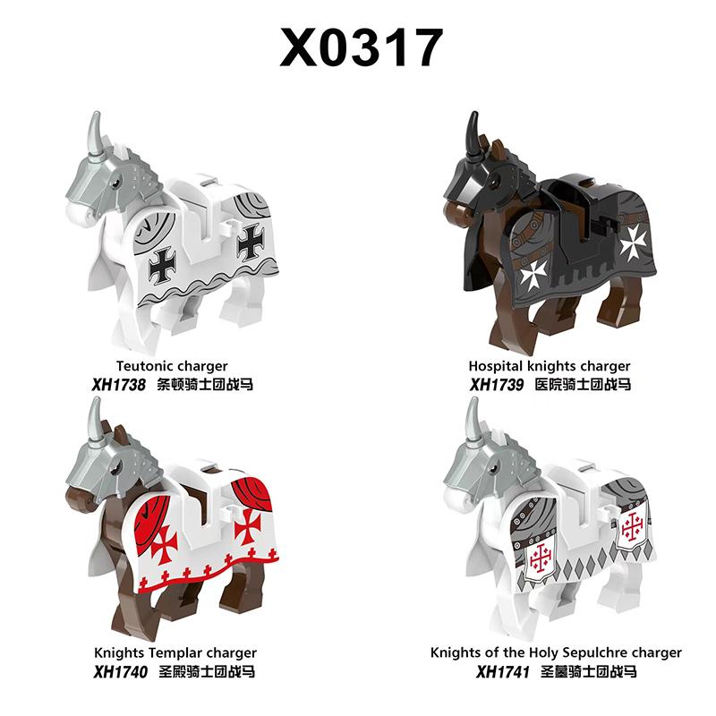 Mittelalterliche Ritter Serie Figuren Bausteine Krieger Soldaten Wachen Löwenherz Krankenhaus Deutscher Ritter Schlacht Hirte Kindergeschenk