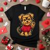 Tattooed Yorkie Shirt, Yorkshire Terrier I Love Mom Tee, Dog Lover Gift, Funny Yorkie Mom