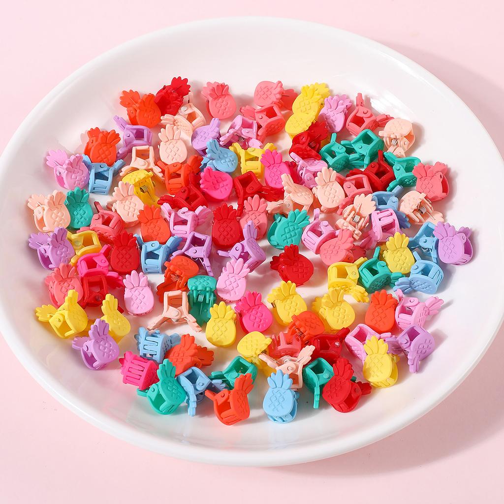 50 ks Dívčí roztomilé kreslené sponky do vlasů Malá skřipcová sponka Květina Hvězda Malá skřipcová sponka do vlasů Dětská sladká sponka do vlasů Módní vlasové doplňky