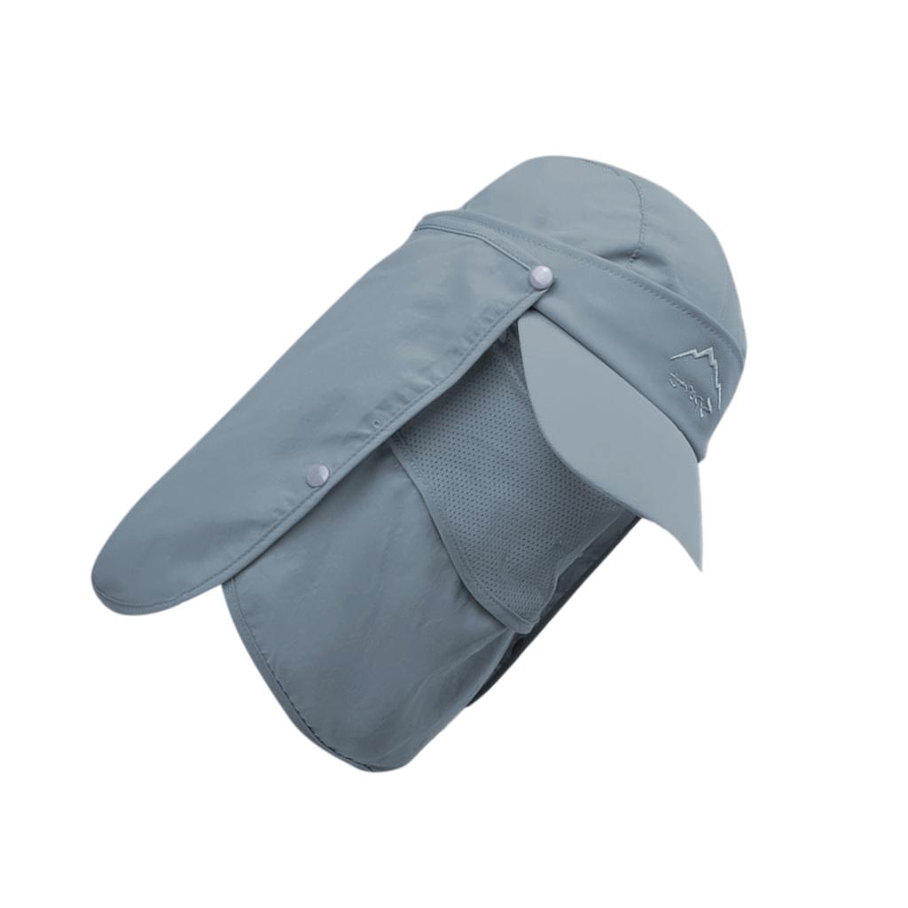 Unisex Multifunctional Sun Visor Hat 360° Sunscreen Removable Face Cover Neck Flap Breathable Sun Hat for Fishing Climbing