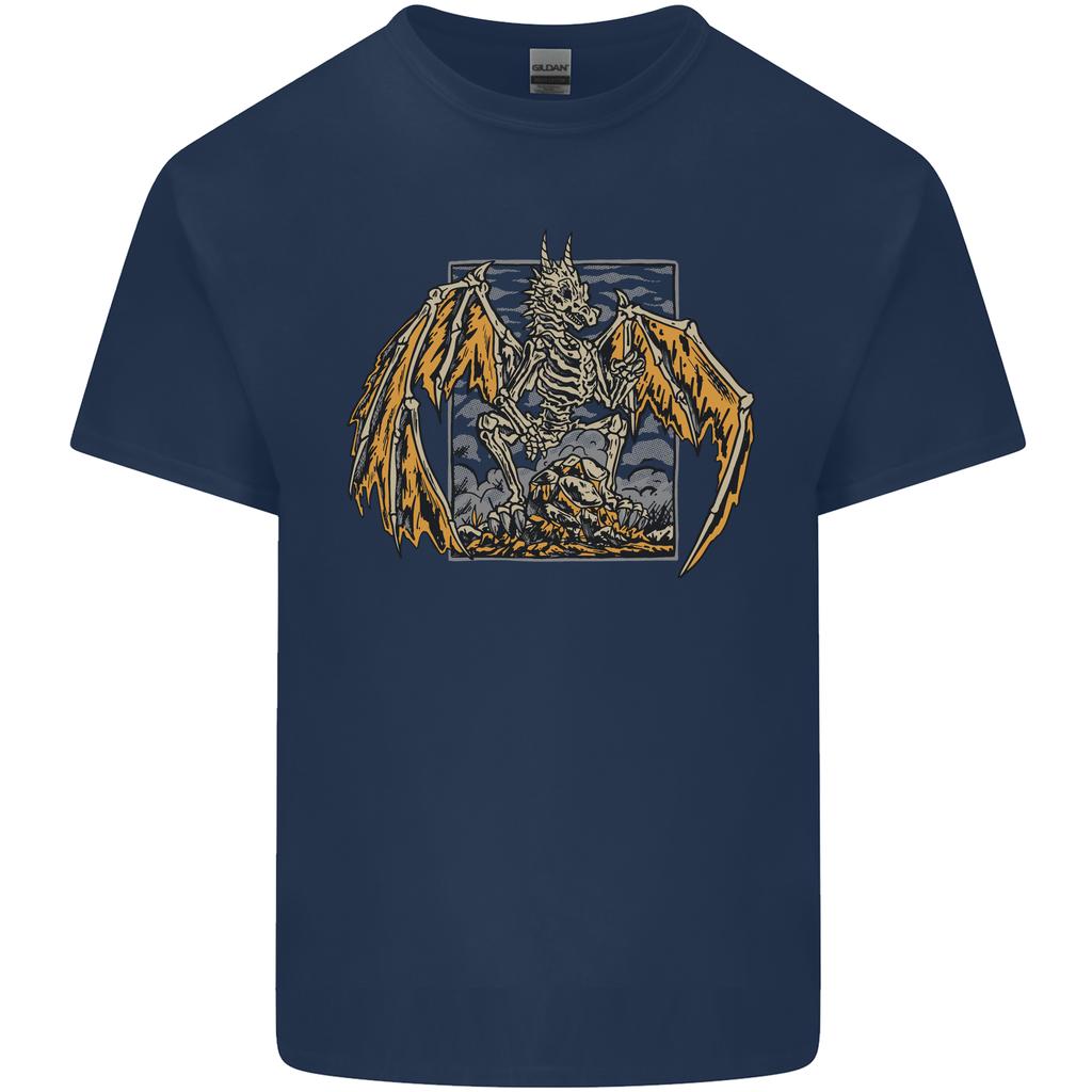 Devil Dragon Skeleton Fantasy Skull Demon Unisexs Light Cotton TShirt