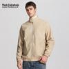 Mark Fairwhale Men's Stand Collar Faux Leather Jacket