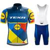 Abbigliamento Mtb da Uomo Maglie da Ciclismo TEKR Camicetta Vestiti Giacca da Uomo Set da Uomo Pantaloncini Attrezzatura Maglia Professionale Pantaloni Uniforme Gel
