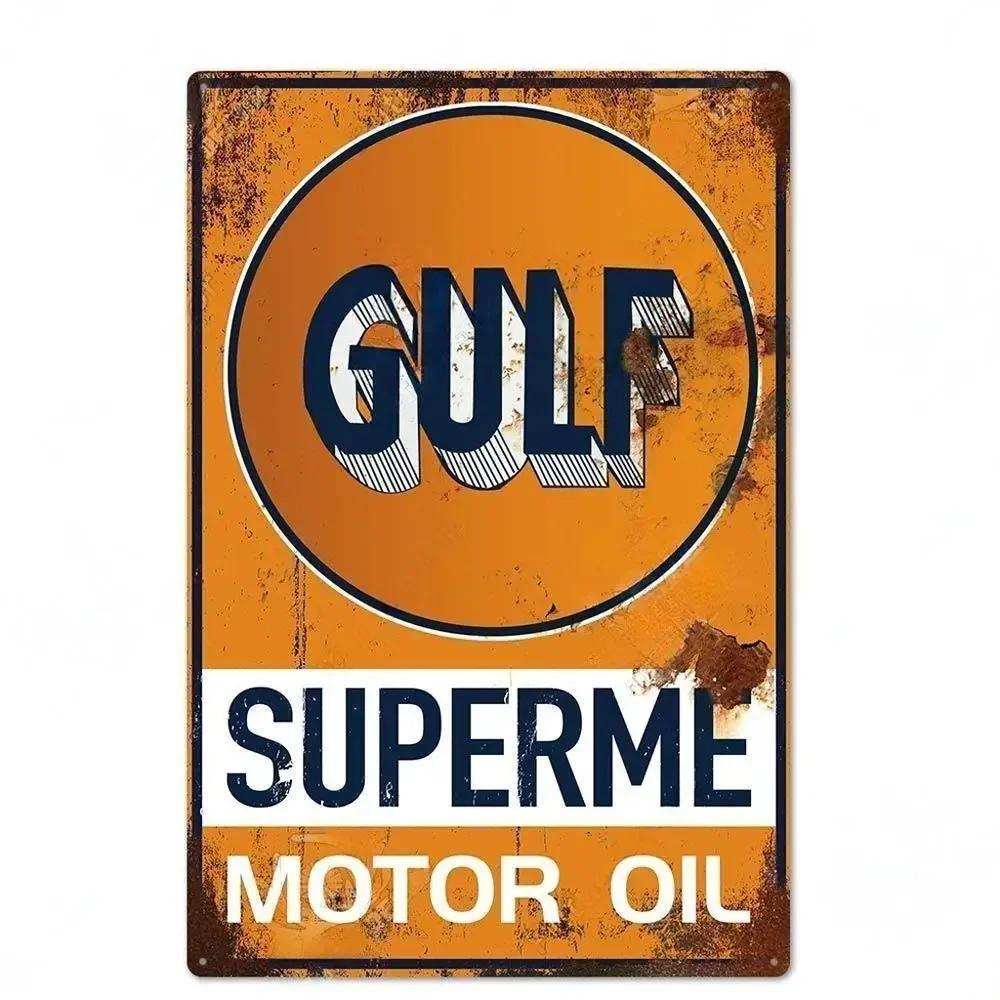 Engine Lubricate Oil Garage Wall Decor Metal Tin Sign Vintage Rusty Crafts Poster Signs Motor Car Shop Decor Tinplate Plaques