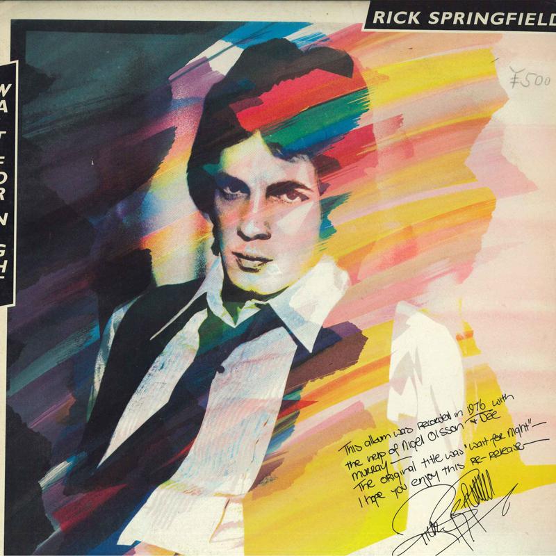 LP Record RICK SPRINGFIELD - Wait For Night AFL14235 RCA 1982 US Rock Used