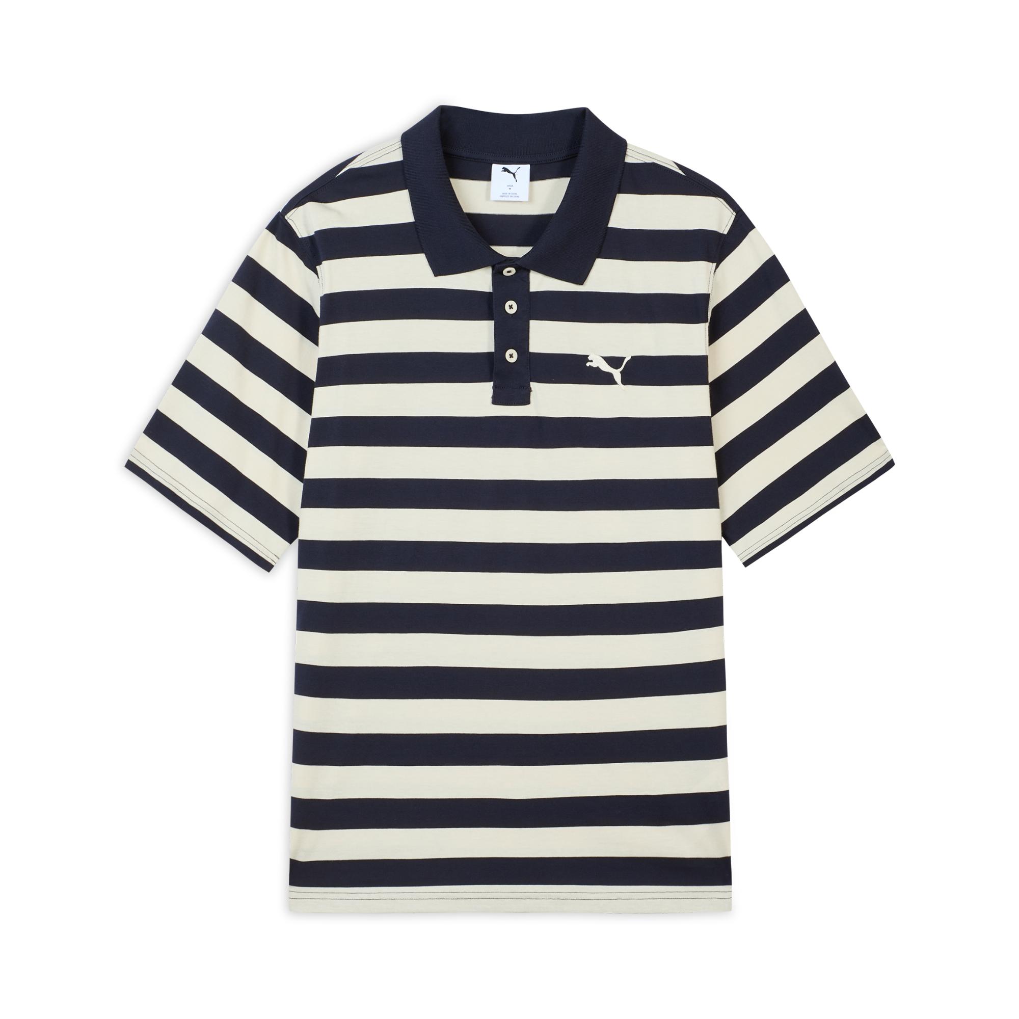 PUMA Polo Shirts Unisex Marine Blue 16 Polo Collar Moderate 696374-16 L