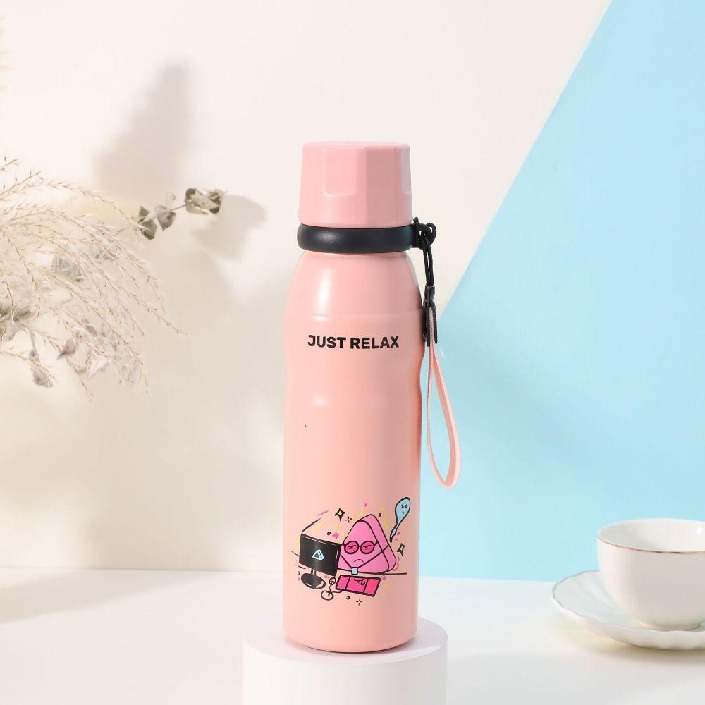 316 Stainless Steel Cartoon Insulation Cup 650ml Thermos Water Bottle Portable Vacuum Flask  Kid