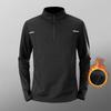 Men's Winter Quick-Dry Long Sleeve Base Layer: Slightly Fluffy for Skiing, Running, Fitness & Sports
