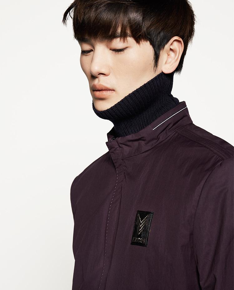 Męska kurtka Goldberg w stylu koreańskim z teksturą – Wygodna, modna i wykwintna odzież wierzchnia