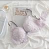 New sexy lace small chest not empty cup underwear women's suit without steel ring breast adjustment breathable bra cover