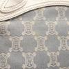 Used CELINE Paris Macadam Tote Bag denim leather Blue White Used Women