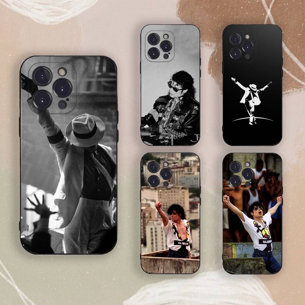 M-Michael J-Jackson Phone Case for iPhone 17,16,15,14,13,12,11,Pro,X,Xs,Max,Plus Shockproof Cover