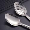 304 Stainless Steel Strainer Spoon Colander Kitchen Skimmer Scoop Colander Skimmer Food Perfora P4B5