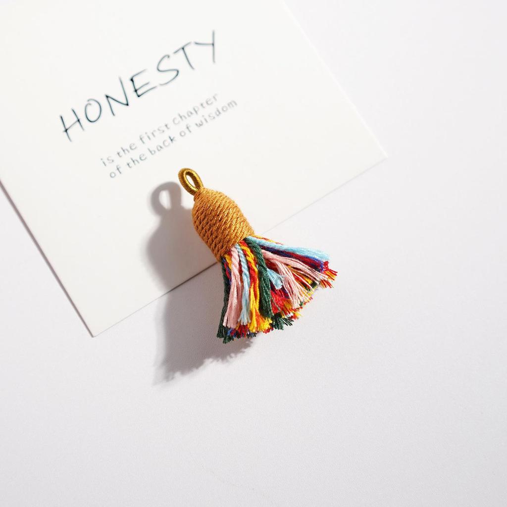Handwoven Colorful Tassel Keychain & Phone Charm - DIY Jewelry Accessory