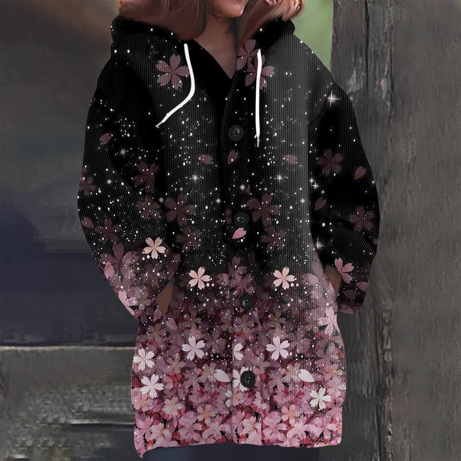 

Женская мода повседневная шерстяная вязка с капюшоном и пуговицами с длинным рукавом XXL фиолетовый