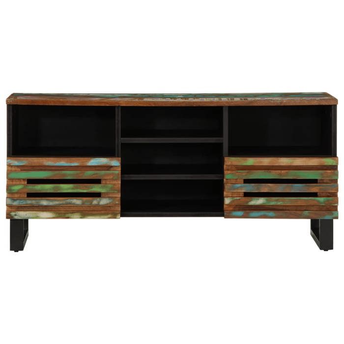 VidaXL TV Cabinet 100x34x46 Cm Solid Acacia Wood, TV Bench, Hi-fi Cabinet, TV Console, TV Sideboard, Multimedia Cabinet, Furniture 377528