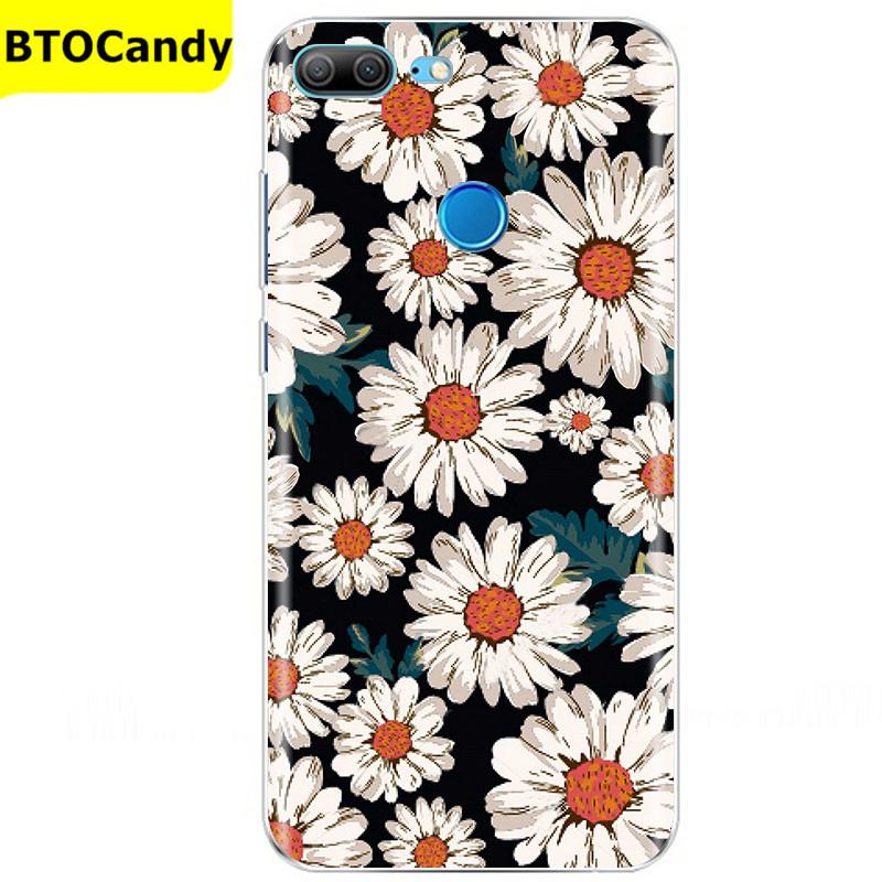 Etui For Honor 9 Lite Etui Kwiat Miękki Silikon Couqe Etui na Telefon Huawei Honor 9 Lite Etui Na Tył Honor9 9lite Coque Funda